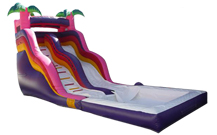 TOBOGAN INFLABLE ROSA Y MORADO